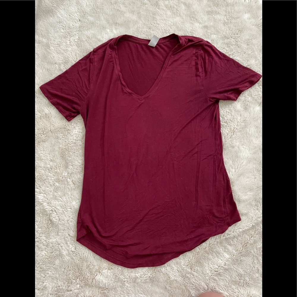 Old Navy Luxe - Red T Shirt - S